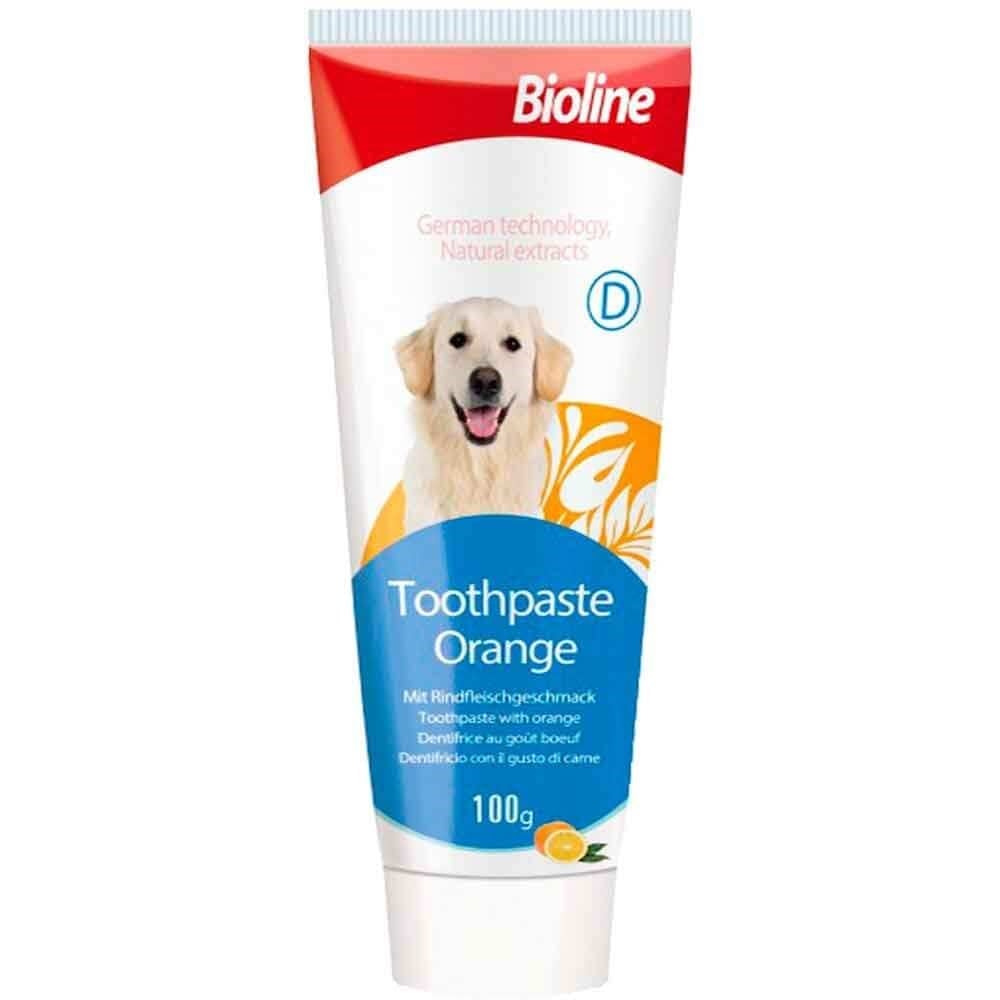 Bioline Köpek Diş Macunu Portakal Aromalı 100 gr