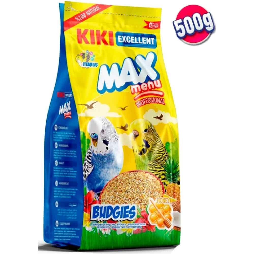 KIKI Excellent Max Menu Ballı Muhabbet Kuşu Yemi 500 Gr