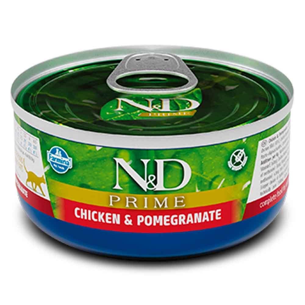 ND Prime Tahılsız Tavuklu Narlı Kedi Konservesi 70 Gr