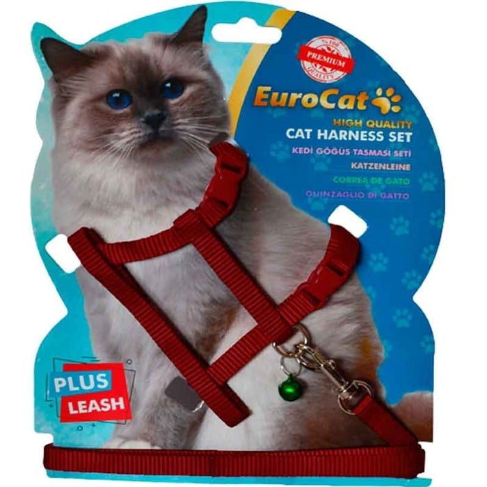 EuroCat Kedi Göğüs Tasması Kahverengi