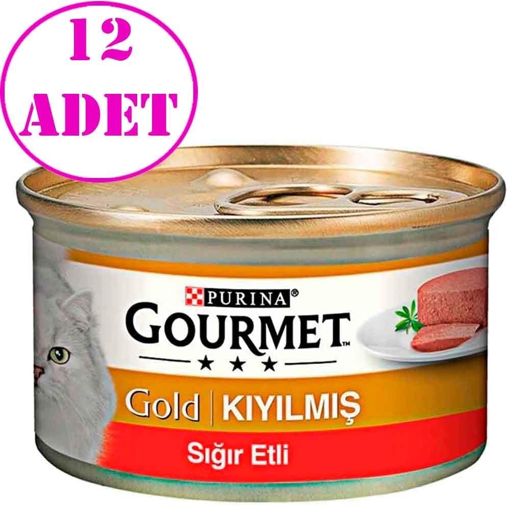 Gourmet Gold Kıyılmış Sığır Etli Kedi Konservesi 85 Gr 12 AD