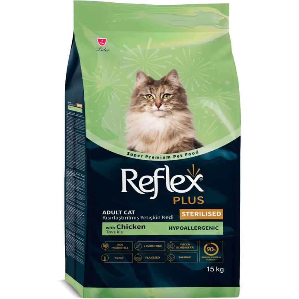 Reflex Plus Sterilised Tavuklu Kısırlaştırılmış Kedi Maması 15 Kg