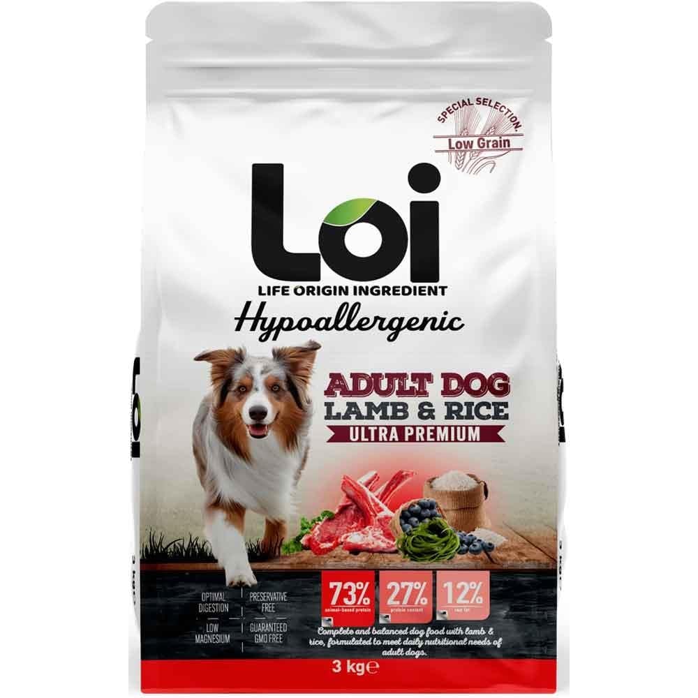 Loi Hipoalerjenik Kuzu Etli Köpek Maması 3 Kg