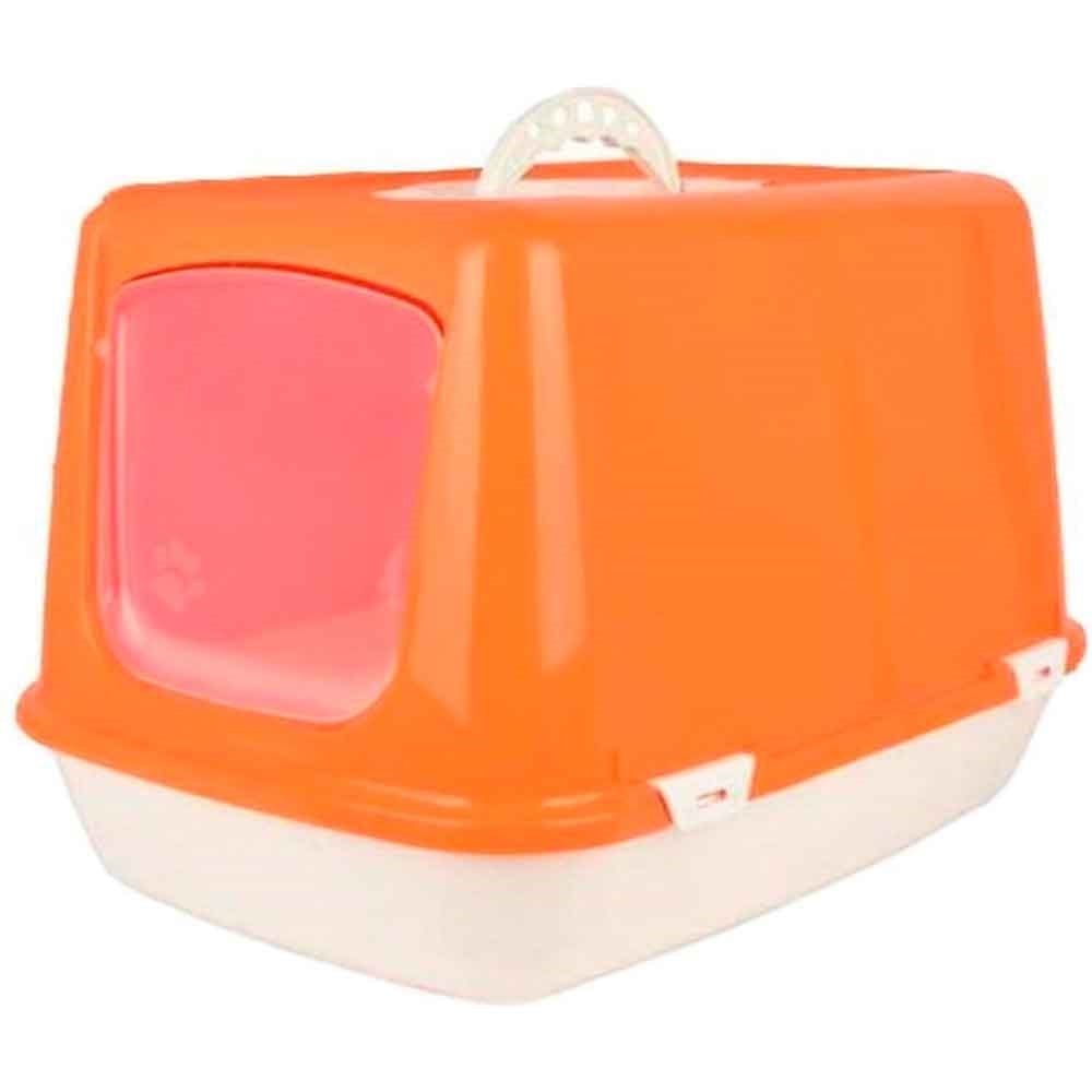 Amazon Kapalı Kedi Tuvaleti Turuncu