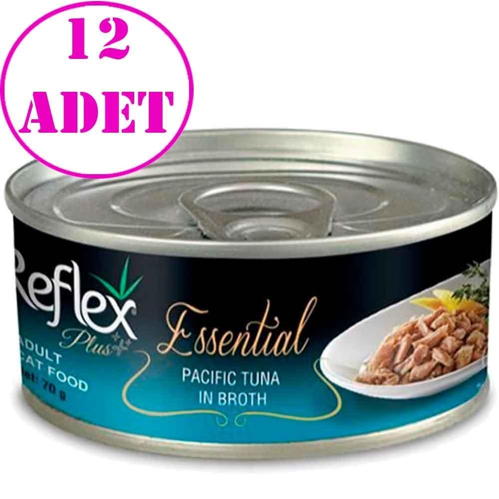 Reflex Plus Essential Pasifik Ton Balıklı Yetişkin Kedi Konservesi 70 Gr 12 AD