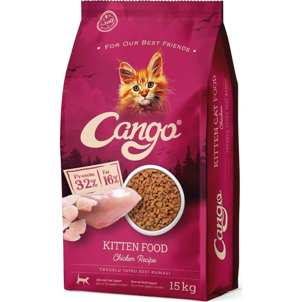 Cango Tavuklu Yavru Kedi Maması 15 Kg