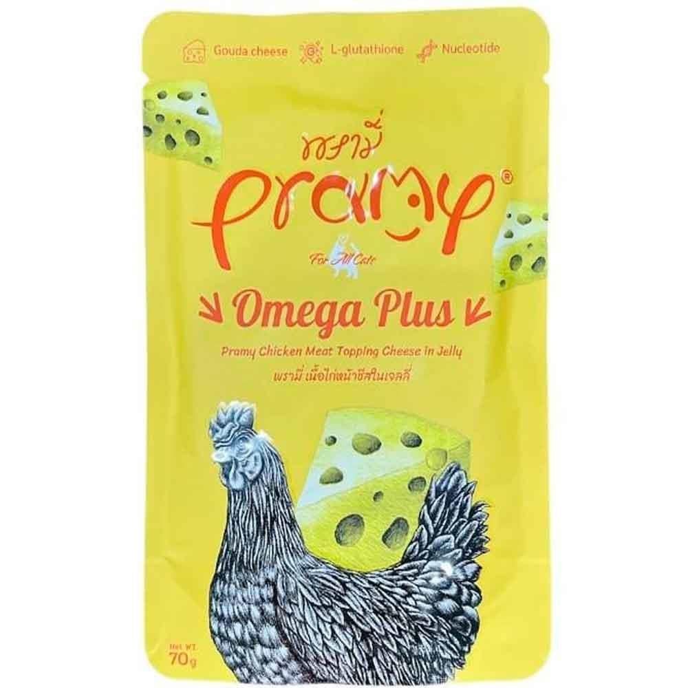 Pramy Jöle İçinde Tavuklu ve Peynirli Yetişkin Kedi Maması 70 Gr