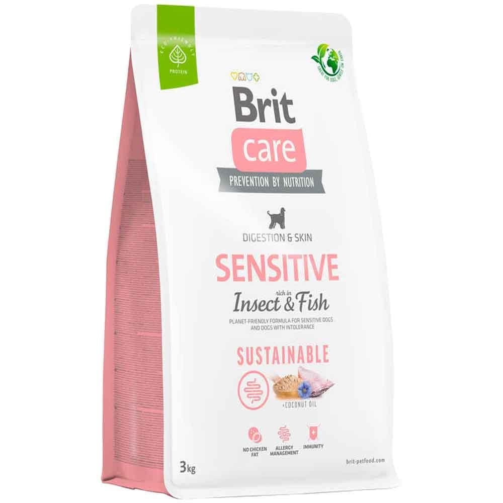 Brit Care Sensitive Digeston Skin Balıklı Böcek Proteinli Yetişkin Köpek Maması 3 Kg
