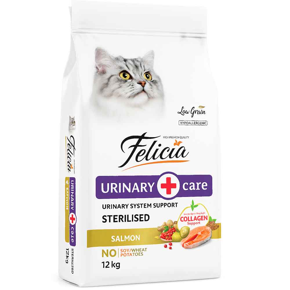 Felicia Kolajenli Sterilised Somonlu Kedi Maması 12 Kg