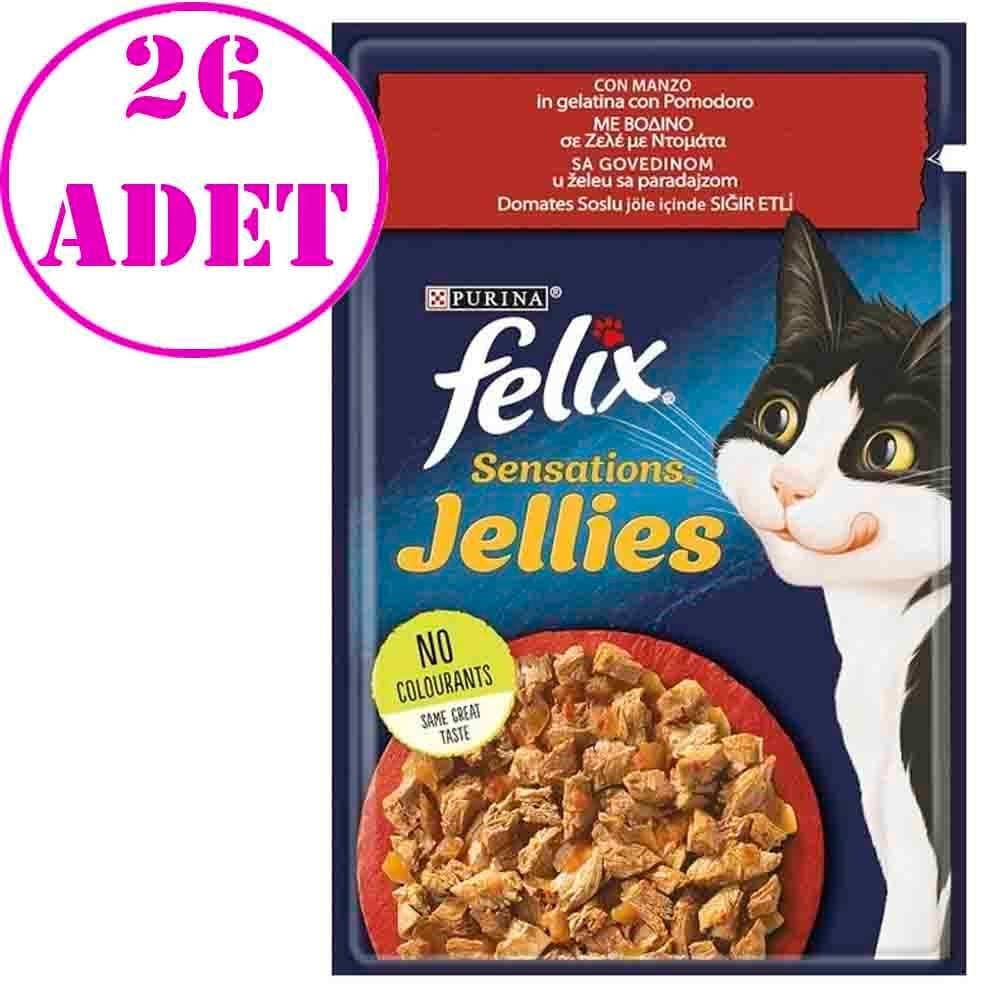 Purina Felix Sığır Eti ve Domates Soslu Yaş Kedi Maması 85 Gr 26 AD