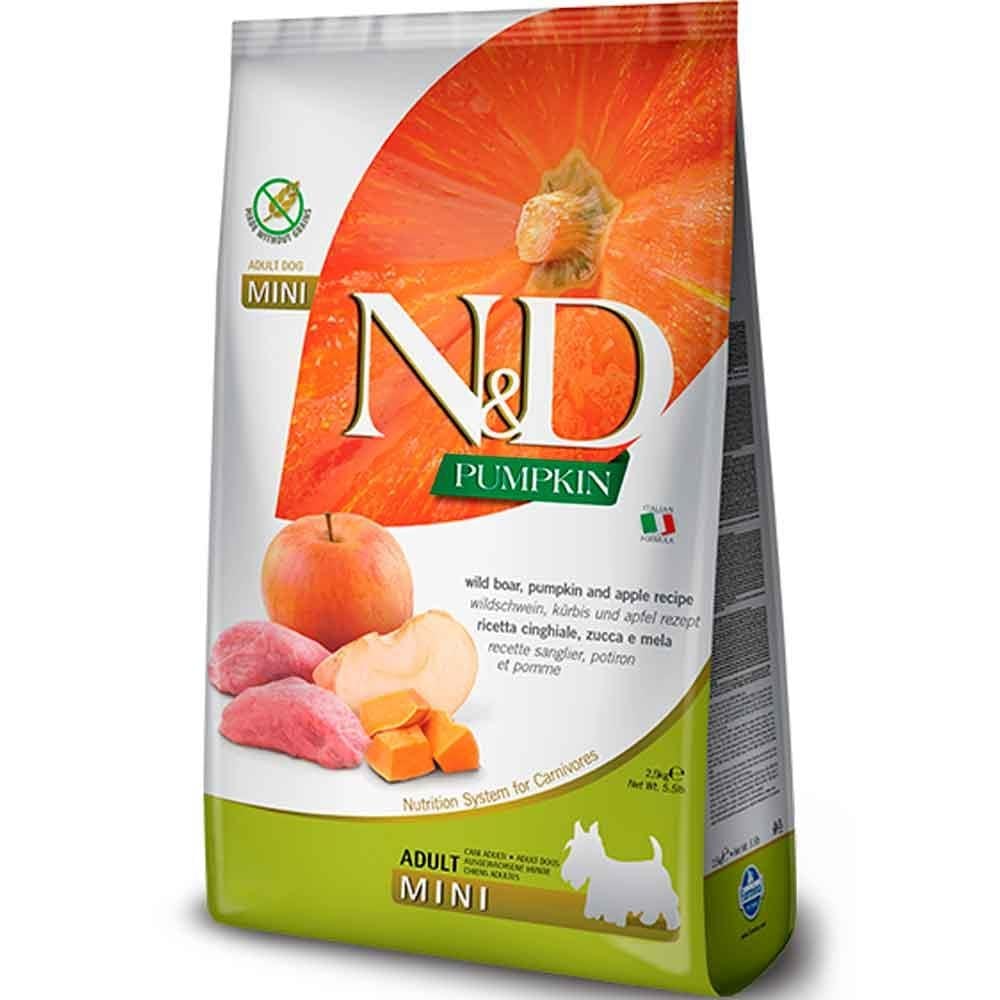 ND Tahılsız Balkabaklı Domuzlu Küçük Irk Köpek Maması 800 GR
