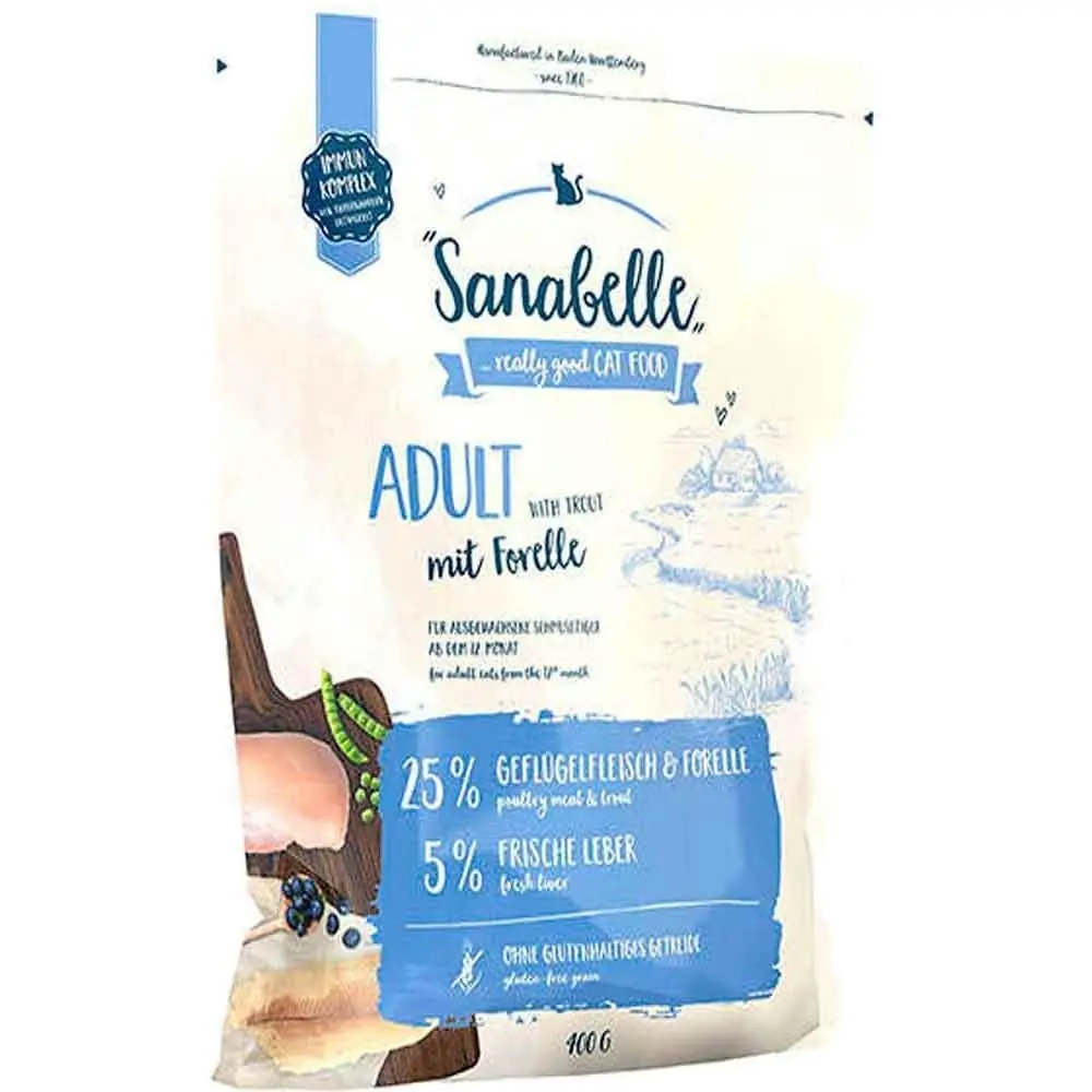 Sanabelle Tahılsız Alabalıklı Kedi Maması 400 Gr