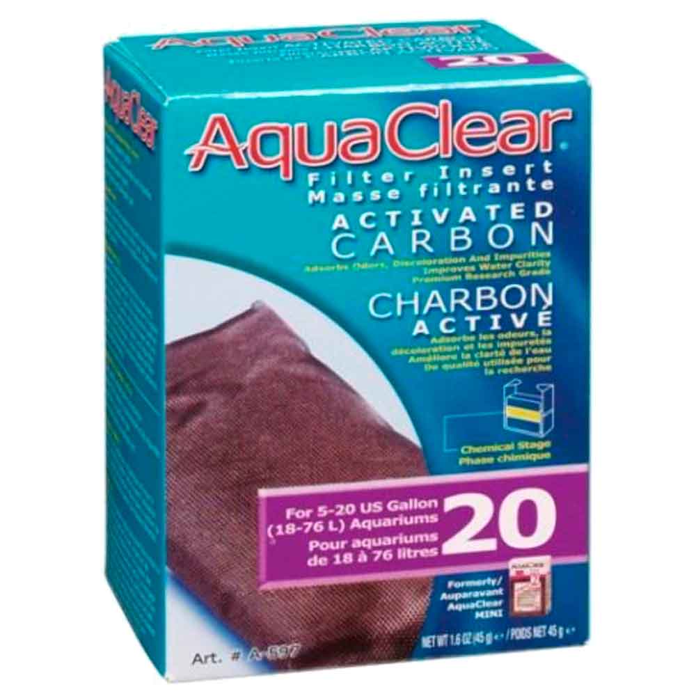 Aquaclear 20 Akvaryum Filtre Aktif Karbonu 45 Gr