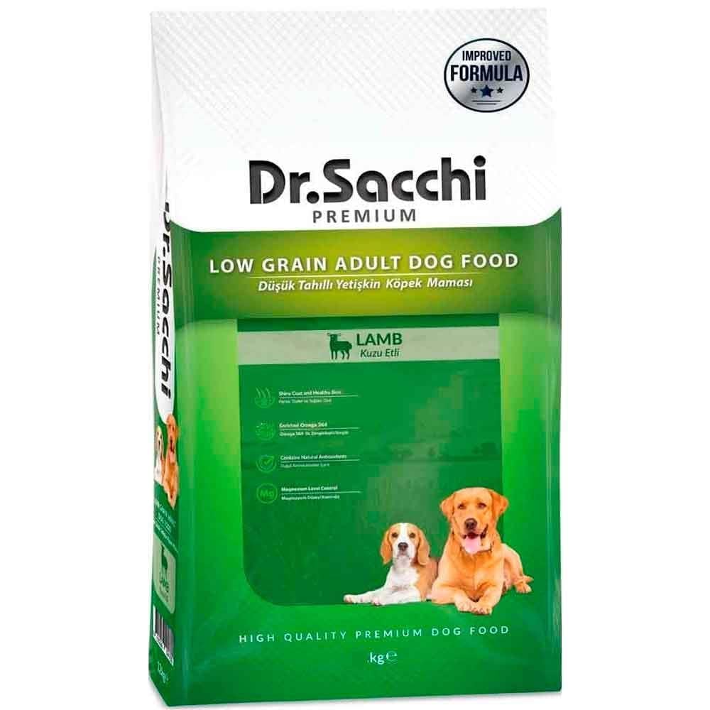 Dr. Sacchi Köpek Maması Düşük Tahıllı Kuzu Etli 1,5 Kg