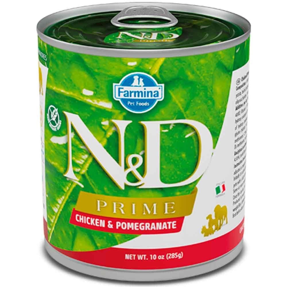 N&D Prime Tahılsız Tavuklu Narlı Yetişkin Köpek Konservesi 285 Gr