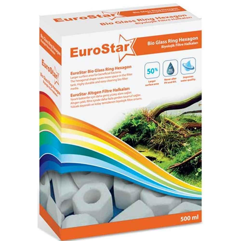 EuroStar Bio Filter Ring Hexagon 500 Ml
