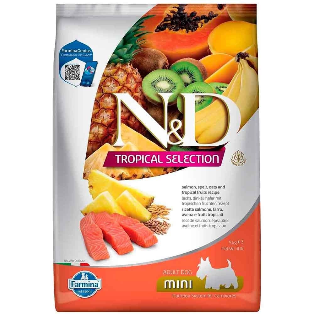 ND Tropical Meyveli Mini Irk Köpek Maması Salmonlu 5 Kg