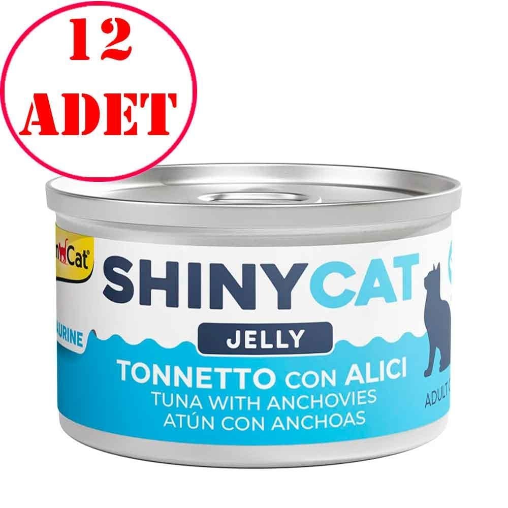 Gimcat Shinycat Kedi Konservesi Ançuezli ve Ton Balıklı 70 Gr 12 AD