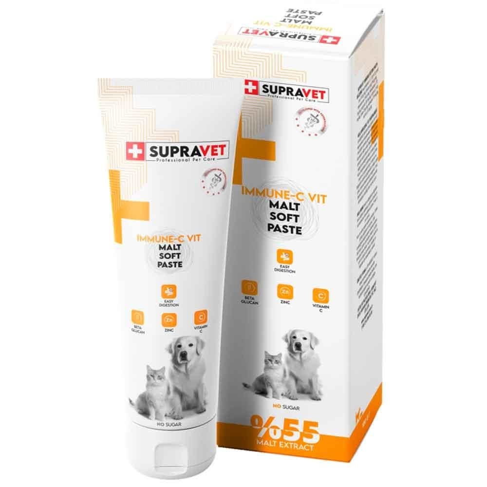 Supravet Kedi ve Köpek Bağışıklık Güçlendirici Immune C Malt Paste 100 Gr