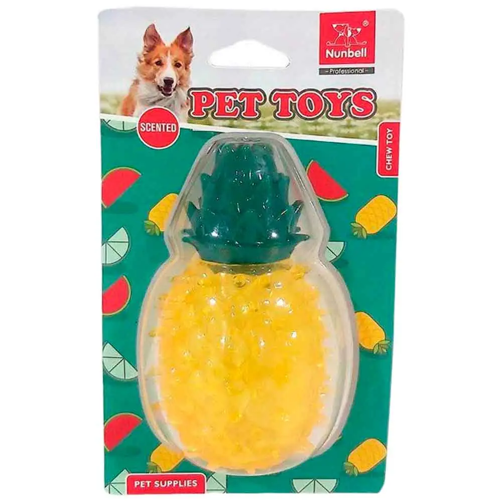 Nunbel Köpek Oyuncağı Plastik Ananas Aromalı 12 Cm