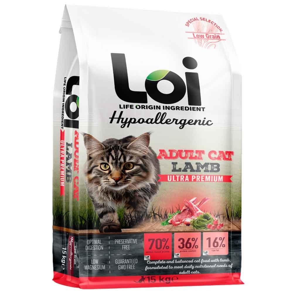 Loi Hipoalerjenik Kedi Maması Kuzu Etli 15 Kg