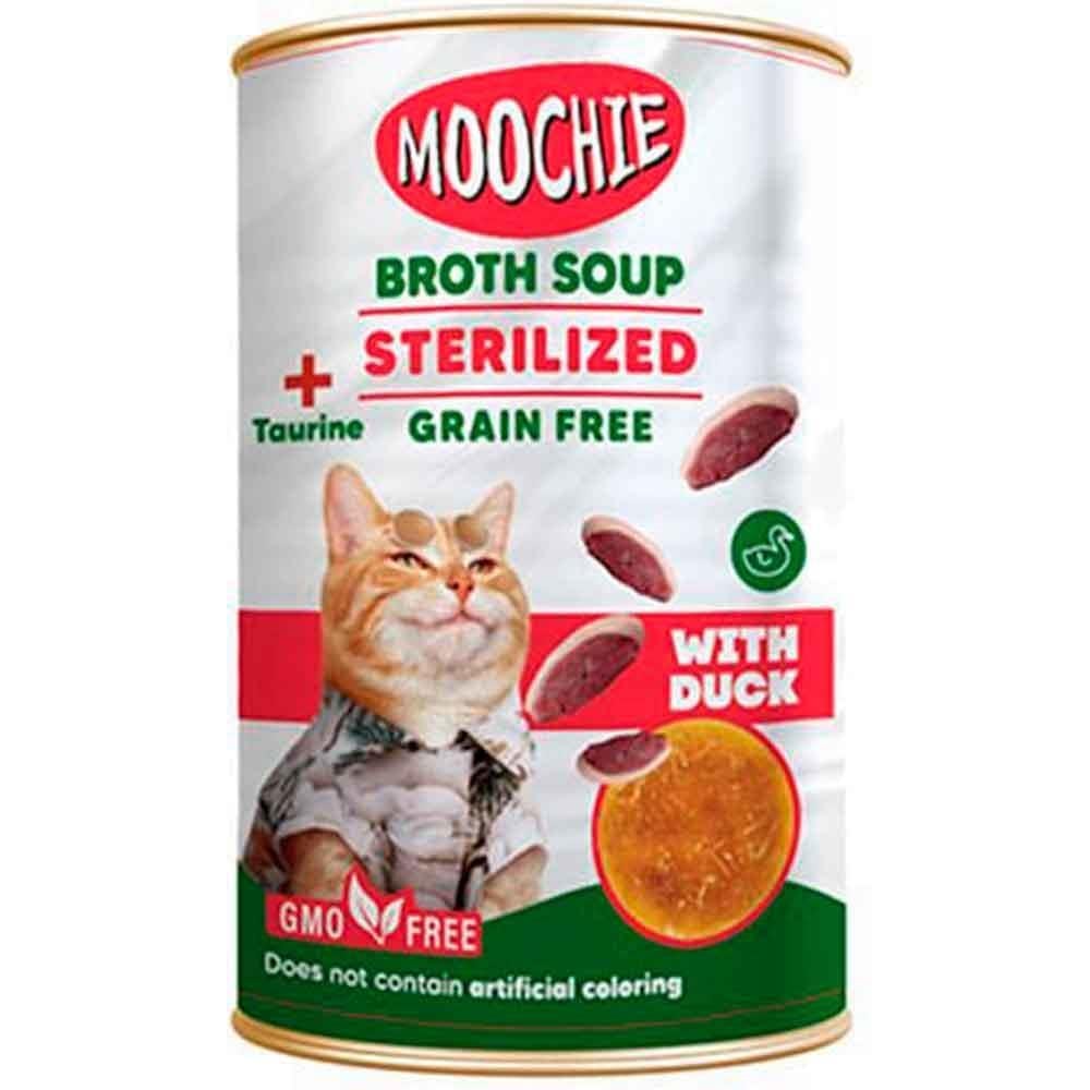 Moochie Ördekli Tahılsız Kısırlaştırılmış Kedi Çorbası 135 ml