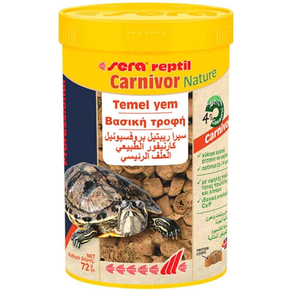 Sera Kaplumbağa ve Sürüngen Yemi Etçil Nature 250 ML