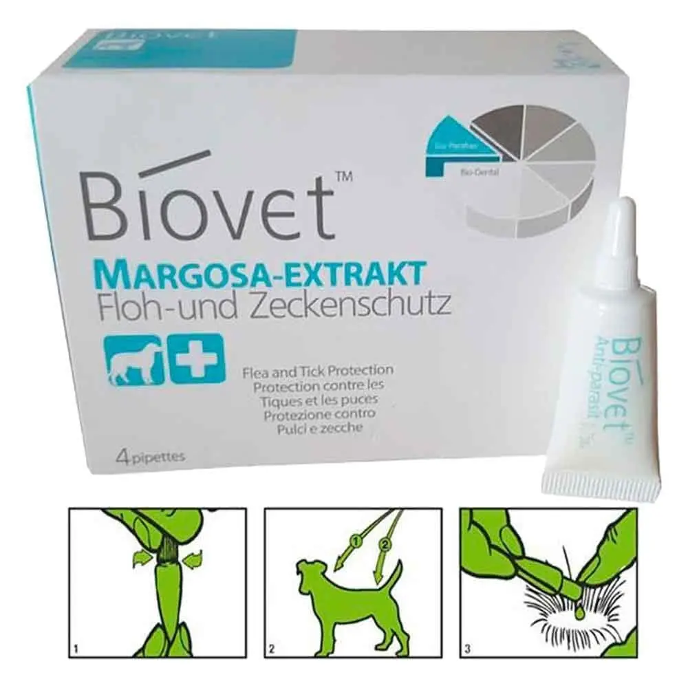 Biovet Büyük Irk Köpek Pire Kene Damlası 4 Lü