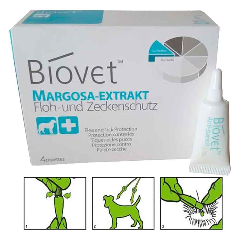 Biovet Büyük Irk Köpek Pire Kene Damlası  4 Lü