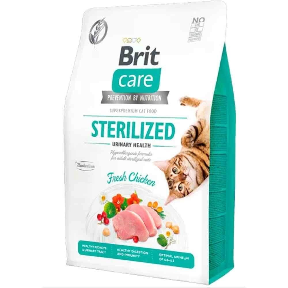 Brit Care Hypo-Allergenic Üriner Sistem Sağlığı için Tahılsız Kısırlaştırılmış Kedi Maması 7 kg