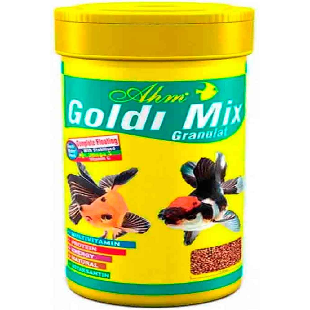 Ahm Goldi Mix Granulat Balık Yemi 100 ml