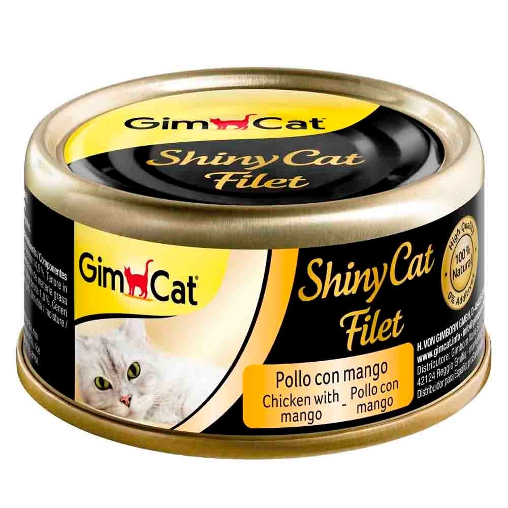 Gimcat Shinycat Fileto Tavuklu ve Mangolu Kedi Konservesi 70 Gr