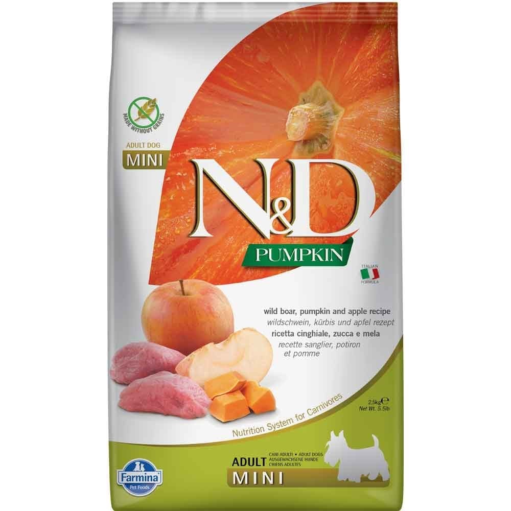 ND Balkabaklı Domuzlu Tahılsız Küçük Irk Köpek Maması 2,5 Kg