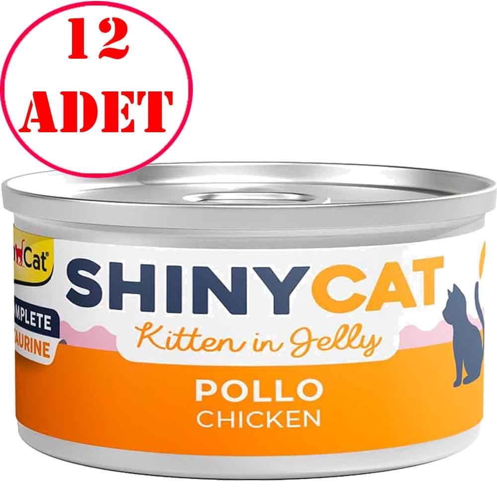 Gimpet Shiny Cat Tavuklu Yavru Kedi Konservesi 70 Gr 12 AD