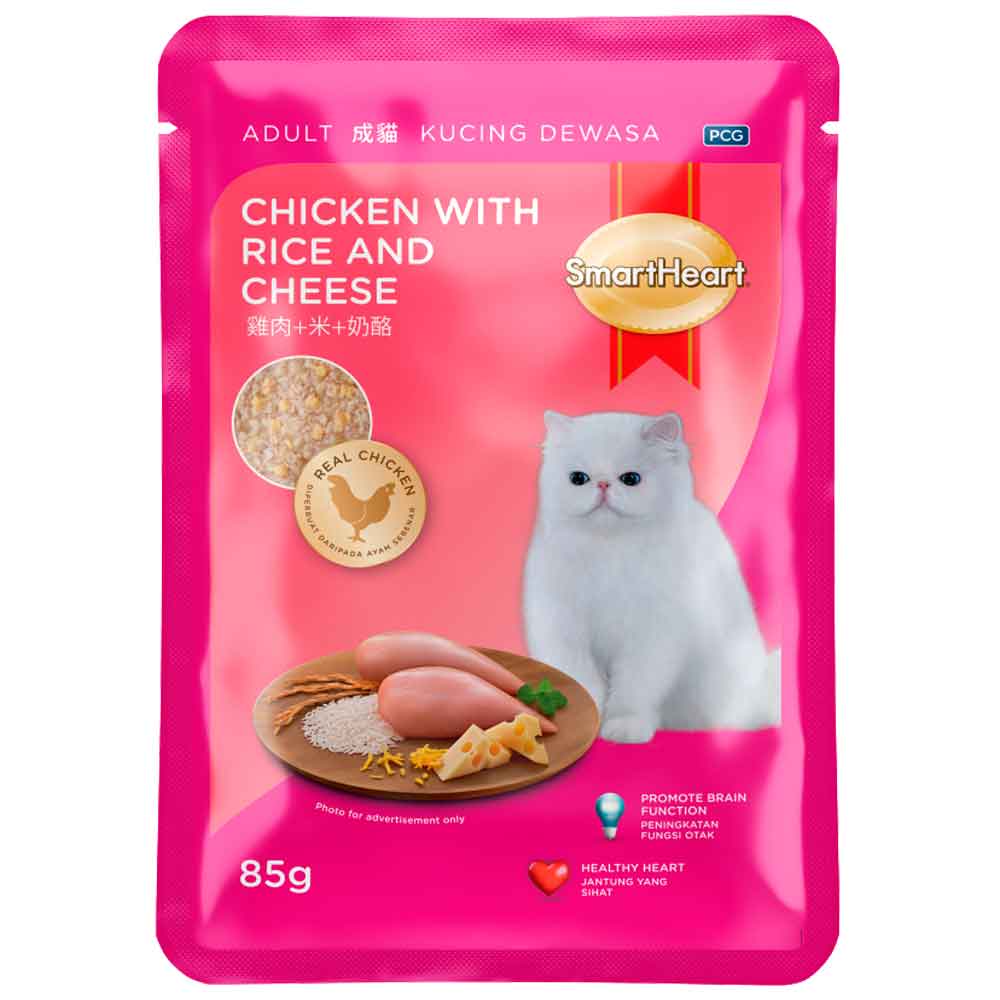 Smart Heart Kedi Konservesi Tavuk Pirinç ve Yengeçli 85 Gr