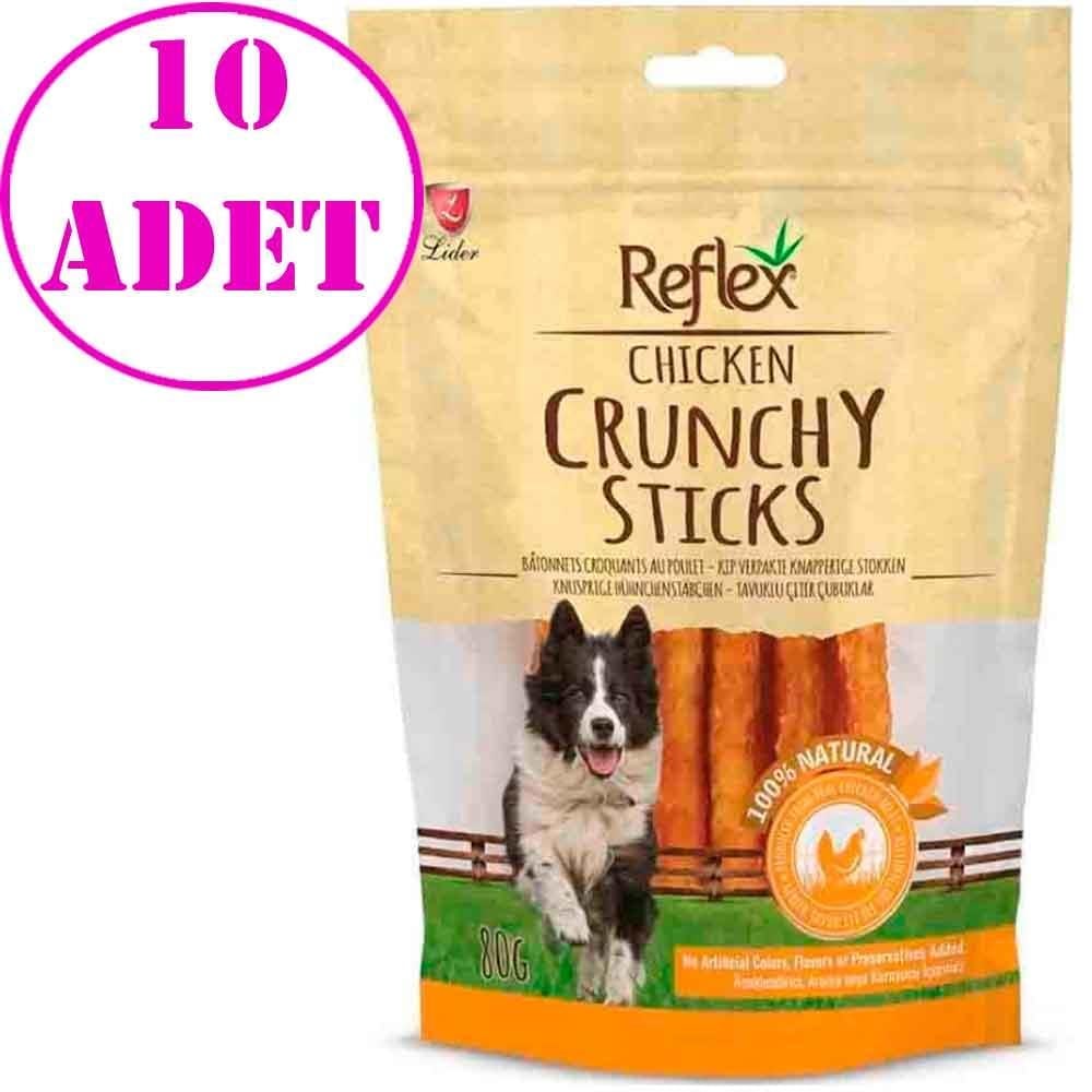 Reflex Tavuklu Çıtır Köpek Ödül Çubuğu 80gr 10 AD