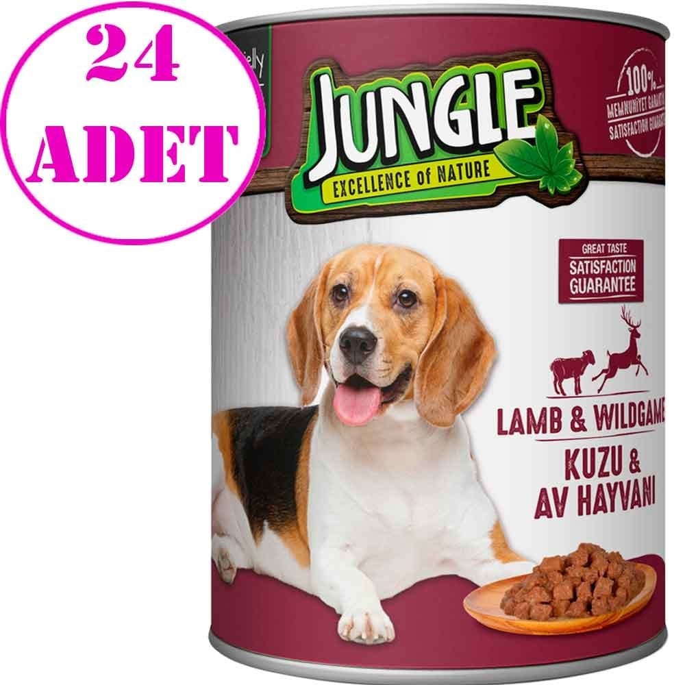 Jungle Köpek Konservesi Kuzu Etli Av Hayvanlı 415 GR 24 AD