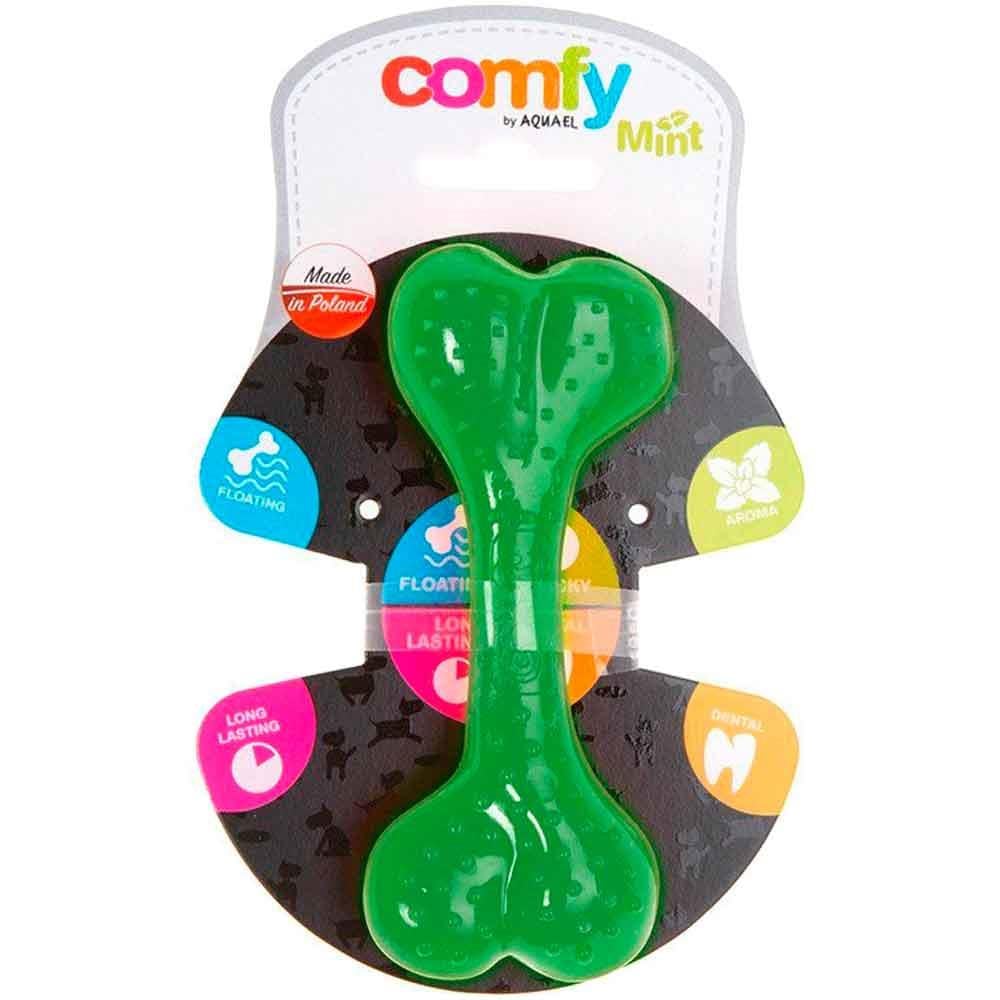 AQUAEL Comfy Toy Köpek Oyuncağı BONE MINT 16 Cm Yeşil Nane Aromalı