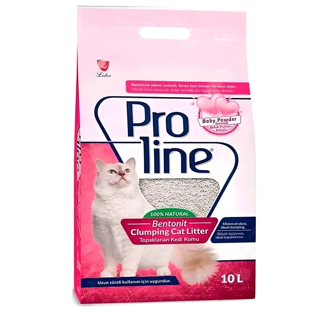 Pro Line Bebek Pudrası Kokulu Kedi Kumu 10 LT
