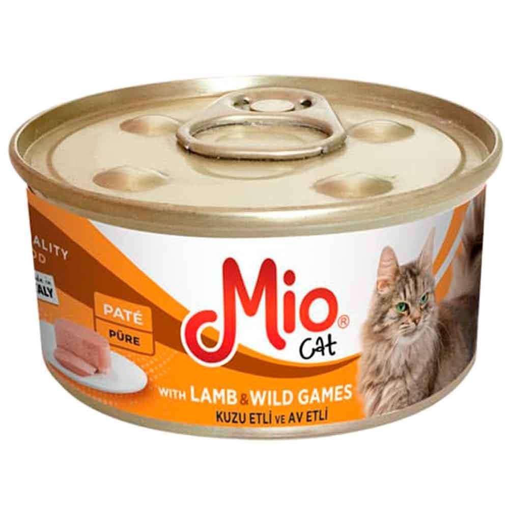 Mio Kuzu Etli ve Av Hayvanlı Püre Kedi Konservesi 85 Gr