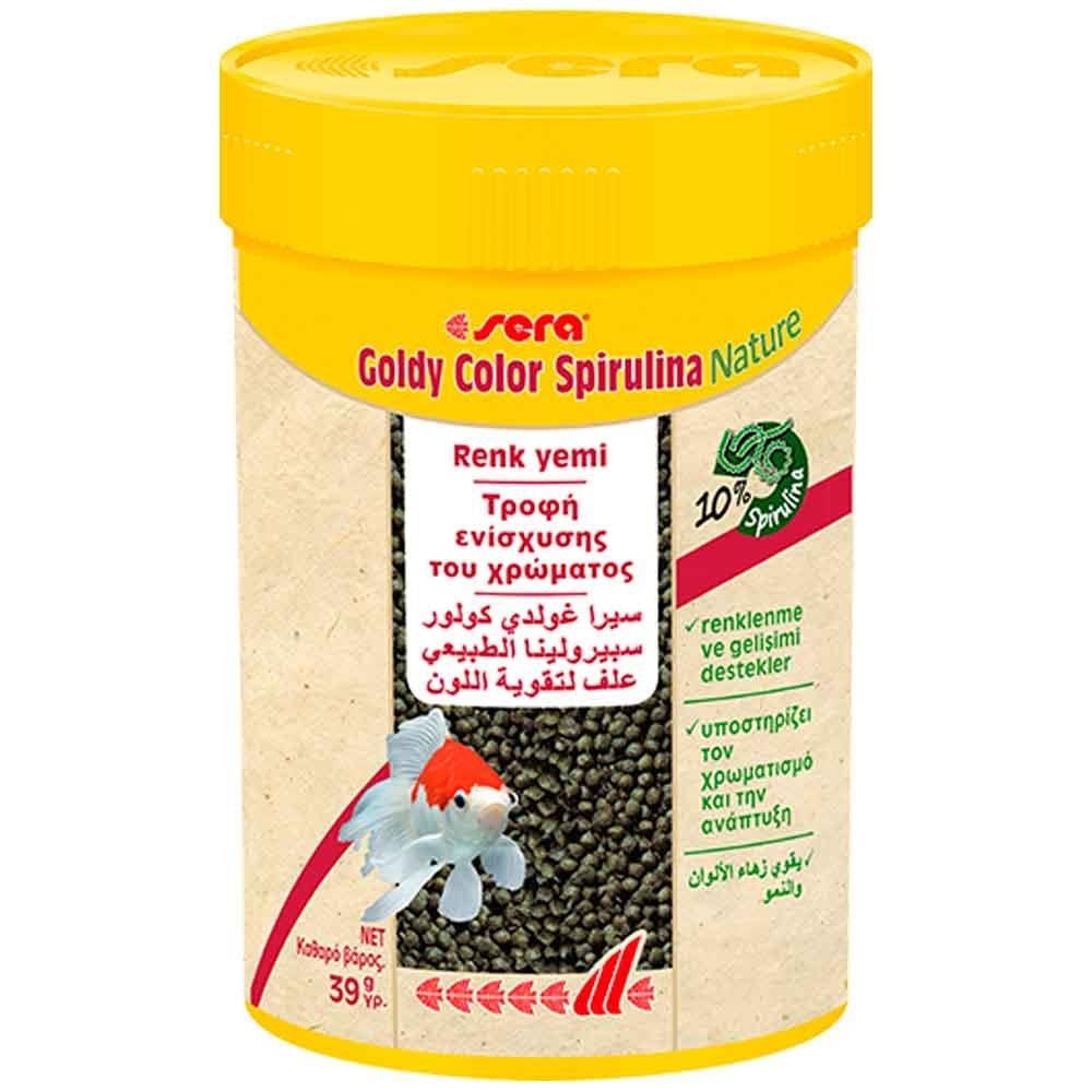 Sera Goldy Color Spirulina Nature Japon Balığı Yemi 100 ML