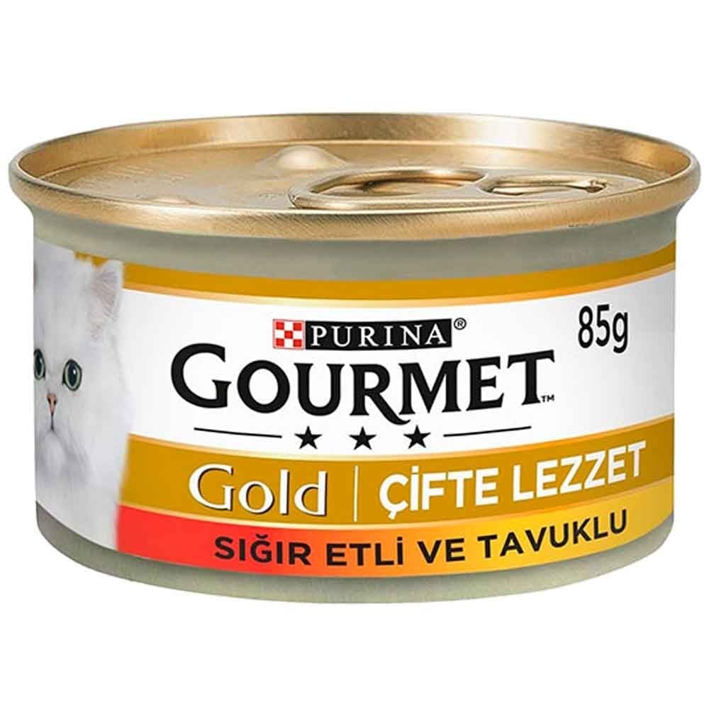 Gourmet Gold Sığır Etli Tavuklu Kedi Konservesi 85gr