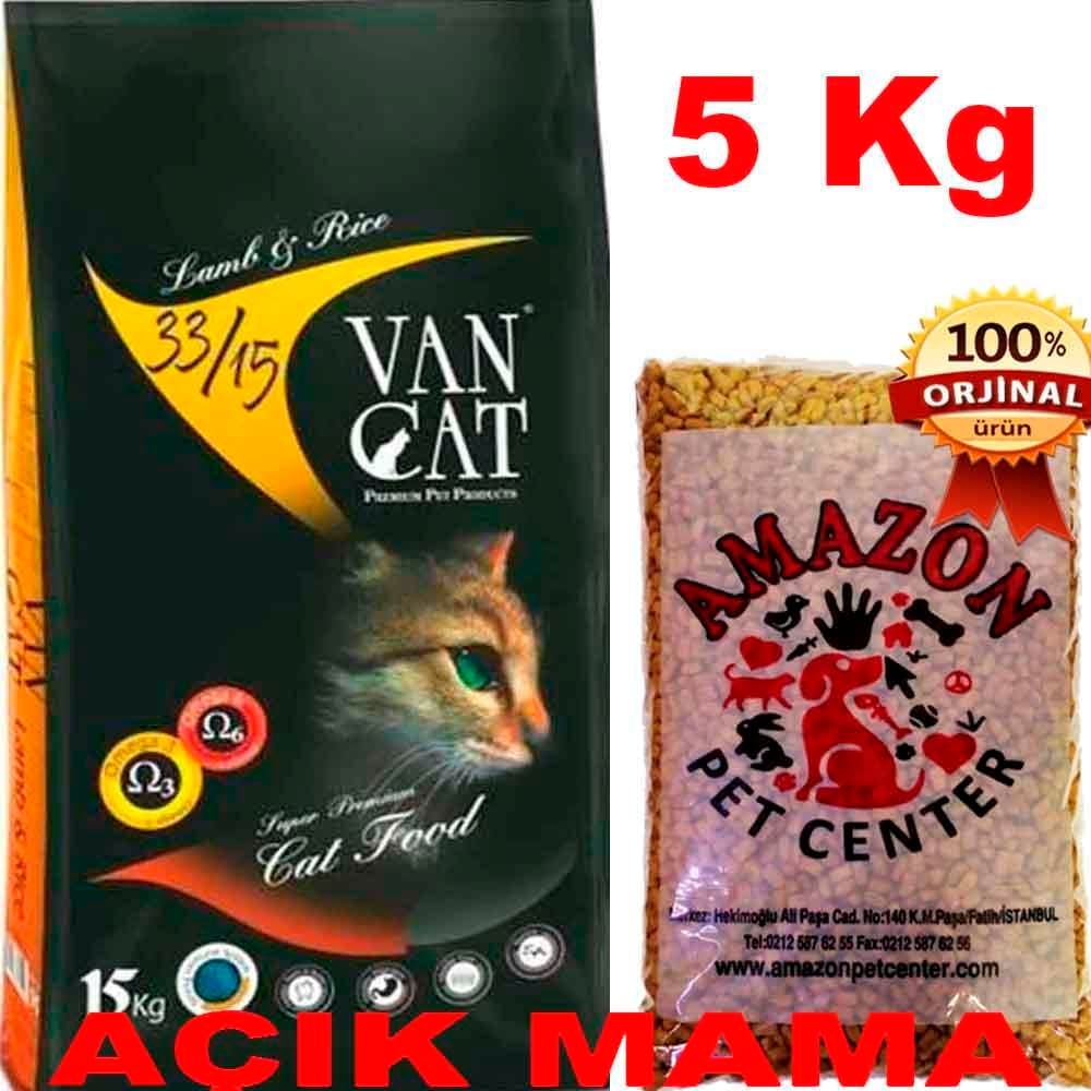 Vancat Kuzu Etli Kedi Maması Açık 5 Kg