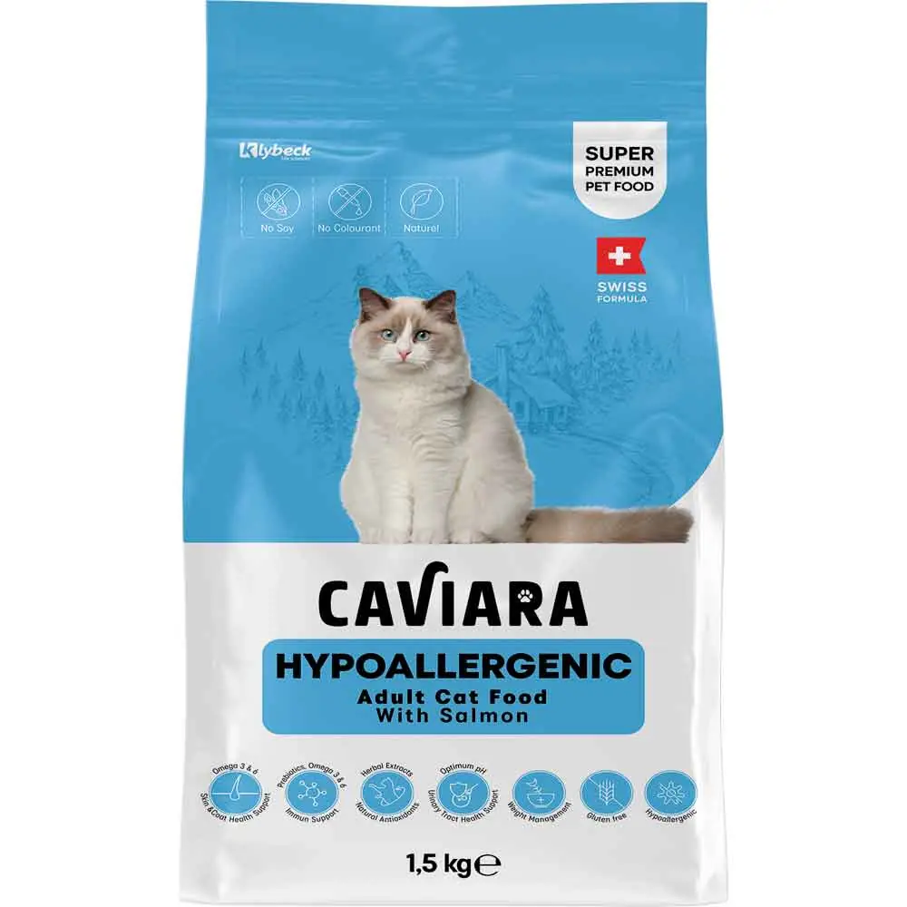Caviara Hipoalerjenik Somonlu Kedi Maması 1,5 Kg
