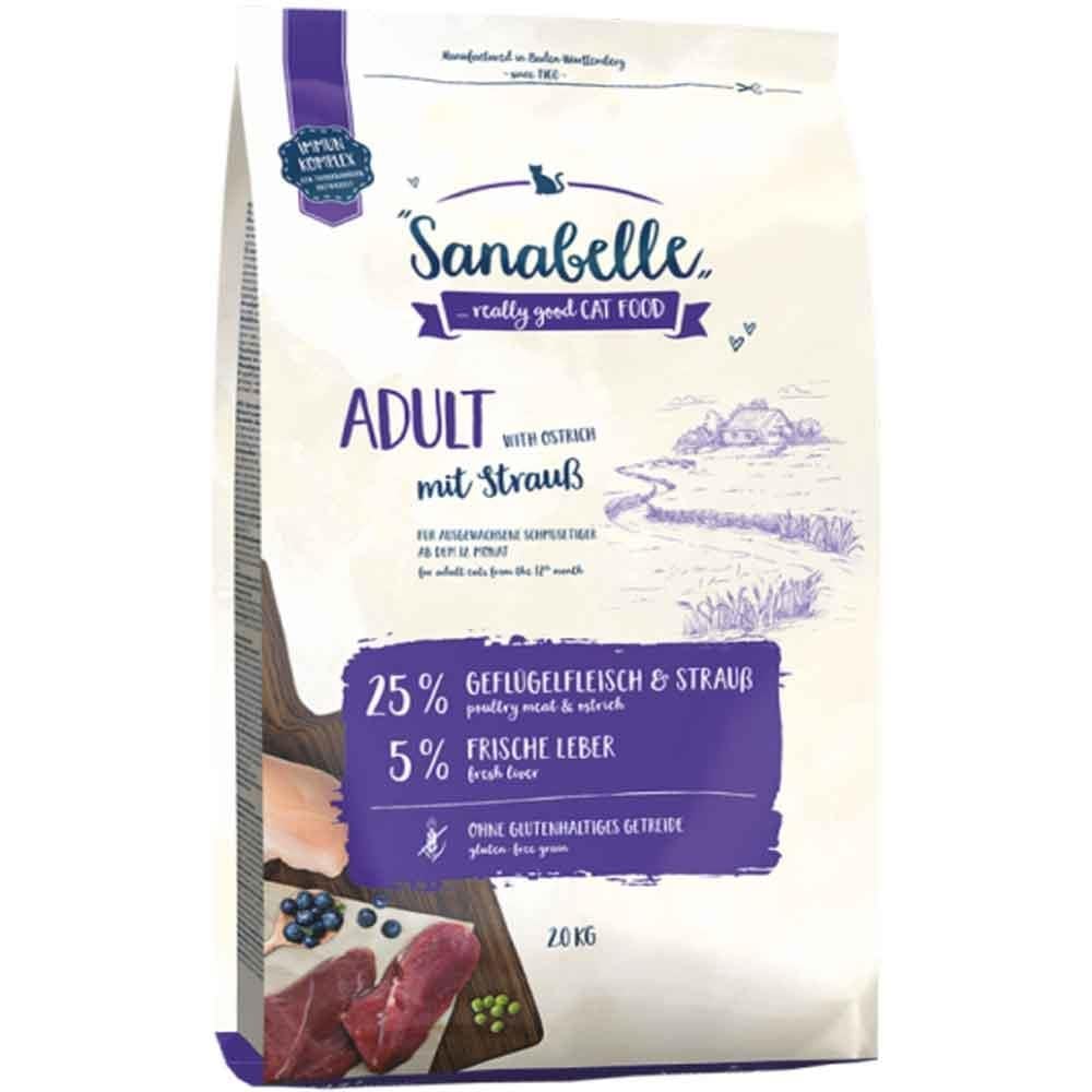 Sanabelle Ostrich Deve Kuşu Etli Kedi Maması 10 Kg