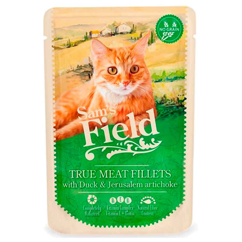 Sam's Field Tahılsız Kedi Konservesi Yerelması ve Ördekli 85 Gr