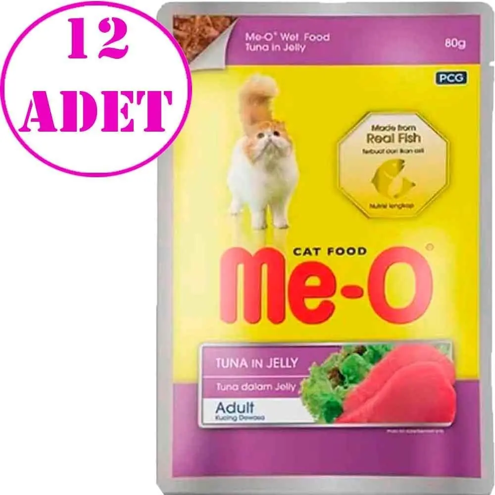 Meo Kedi Konservesi Ton Balıklı 80gr 12 AD