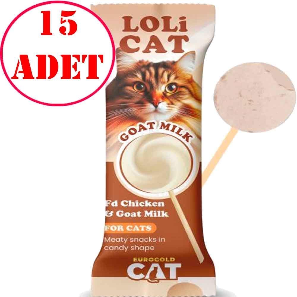 EuroGold Loli Cat FD Kedi Ödülü Keçi Sütlü 1,5 Gr LoliPop 15 AD