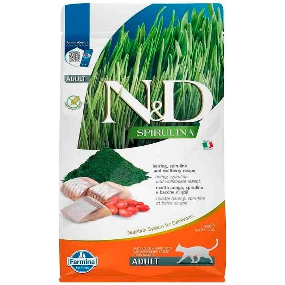 ND Spirulina Ringa Balıklı Kedi Maması 1,5 Kg