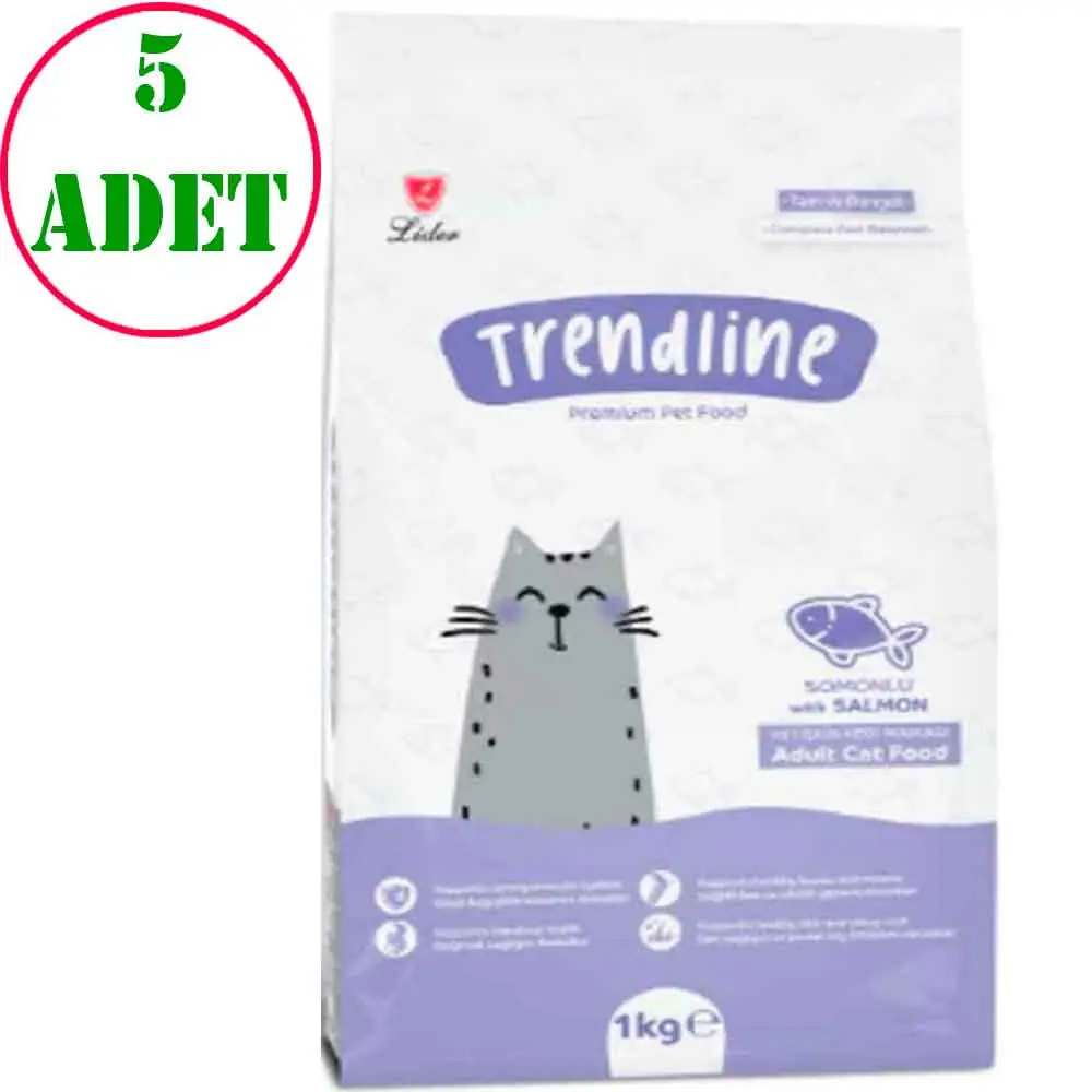 Trendline Somonlu Kedi Maması 1 Kg 5 AD